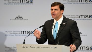 Mark Esper says China is a rising threat to world order