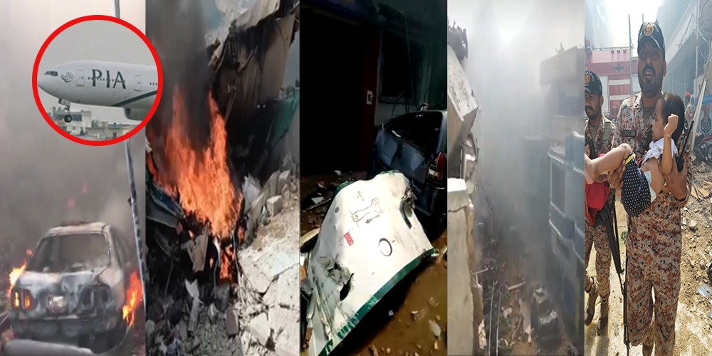 At least 90 killed as PIA Aircraft crashes in Karachi