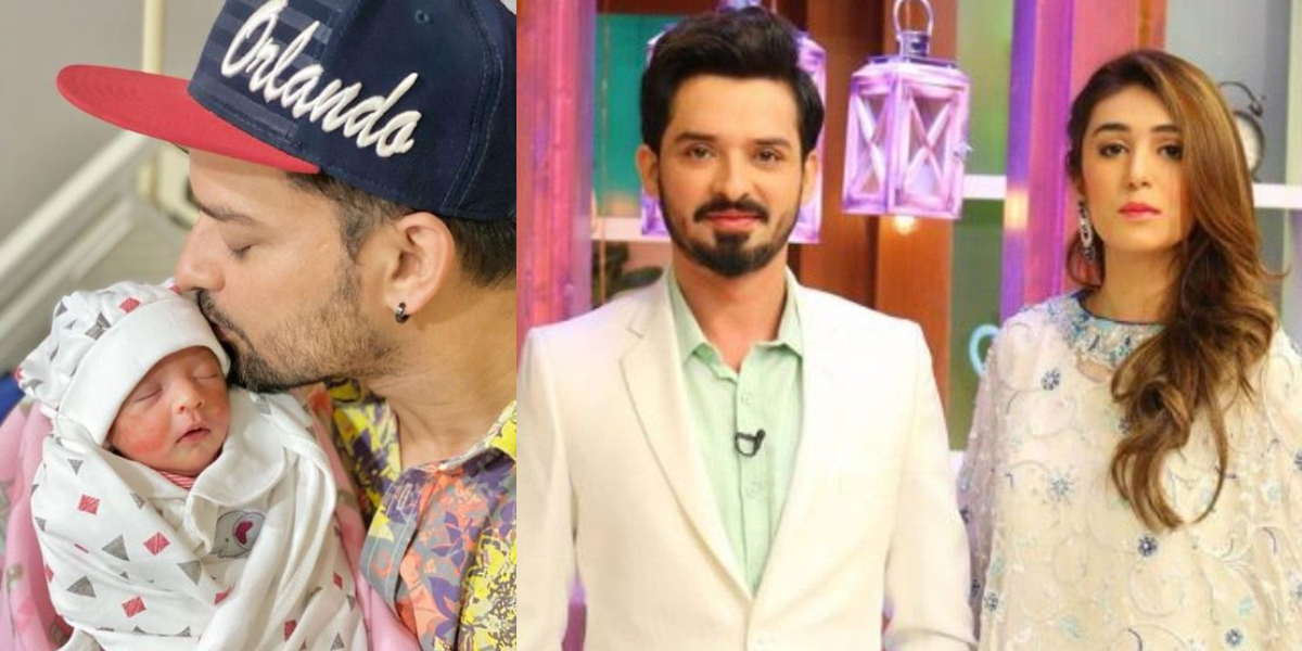 Noman Habib with new born daughter