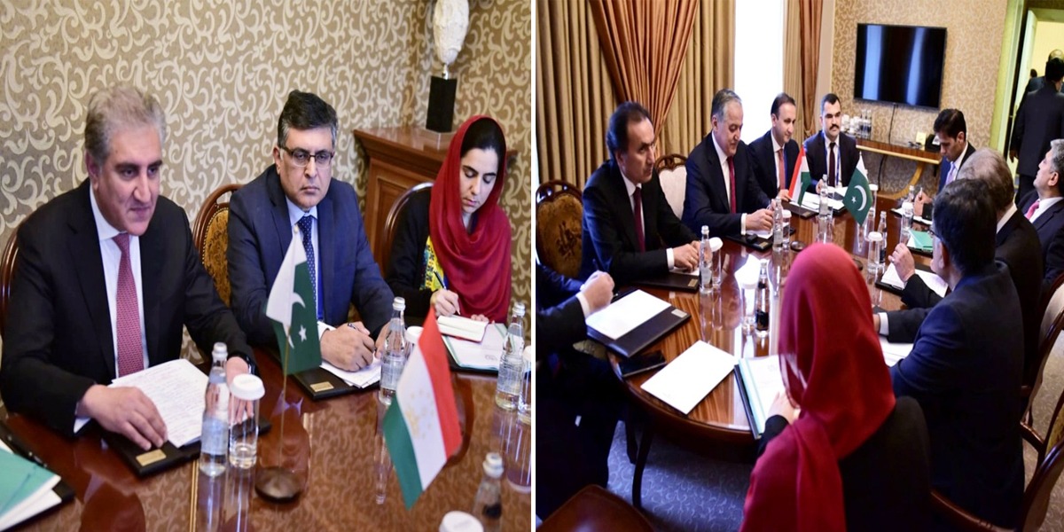 FM Qureshi calls on his Tajik counterpart on sidelines of SCO
