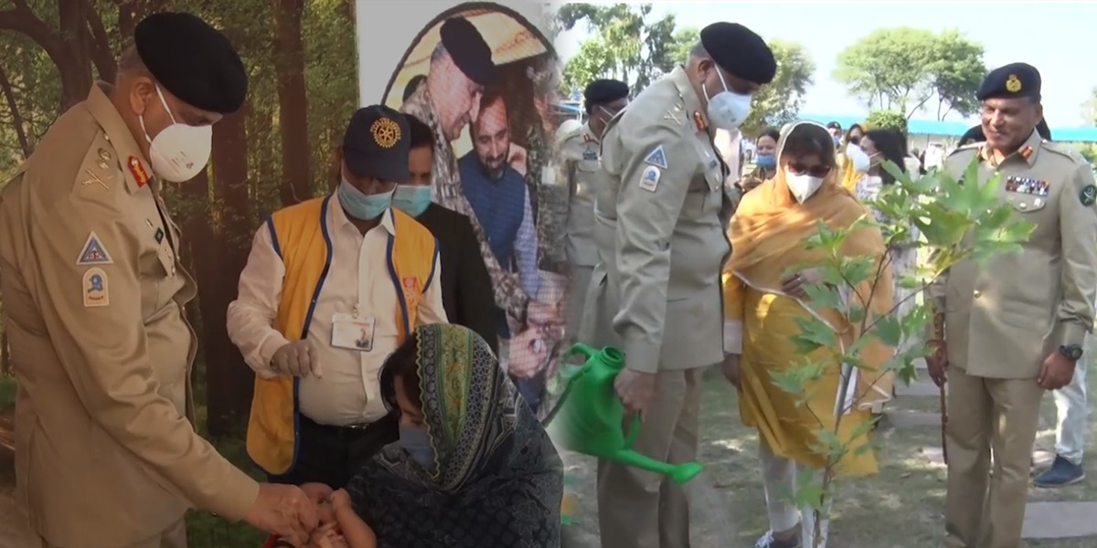 COAS Attends National Polio & Tree Plantation Campaign