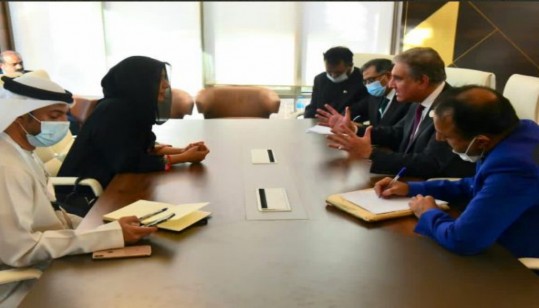 FM Raises Issue Of Visas In Meeting With His Emirati Counterpart