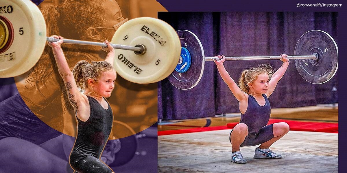 7-year-old girl deadlifts 80 kgs