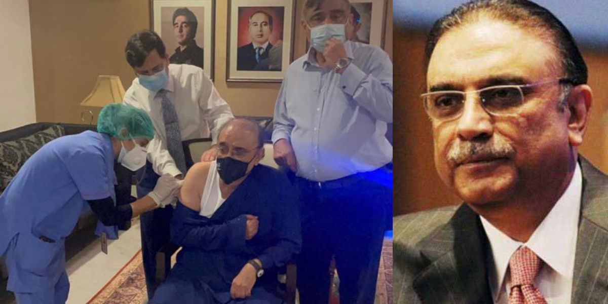 Asif Zardari receives COVID-19 jab