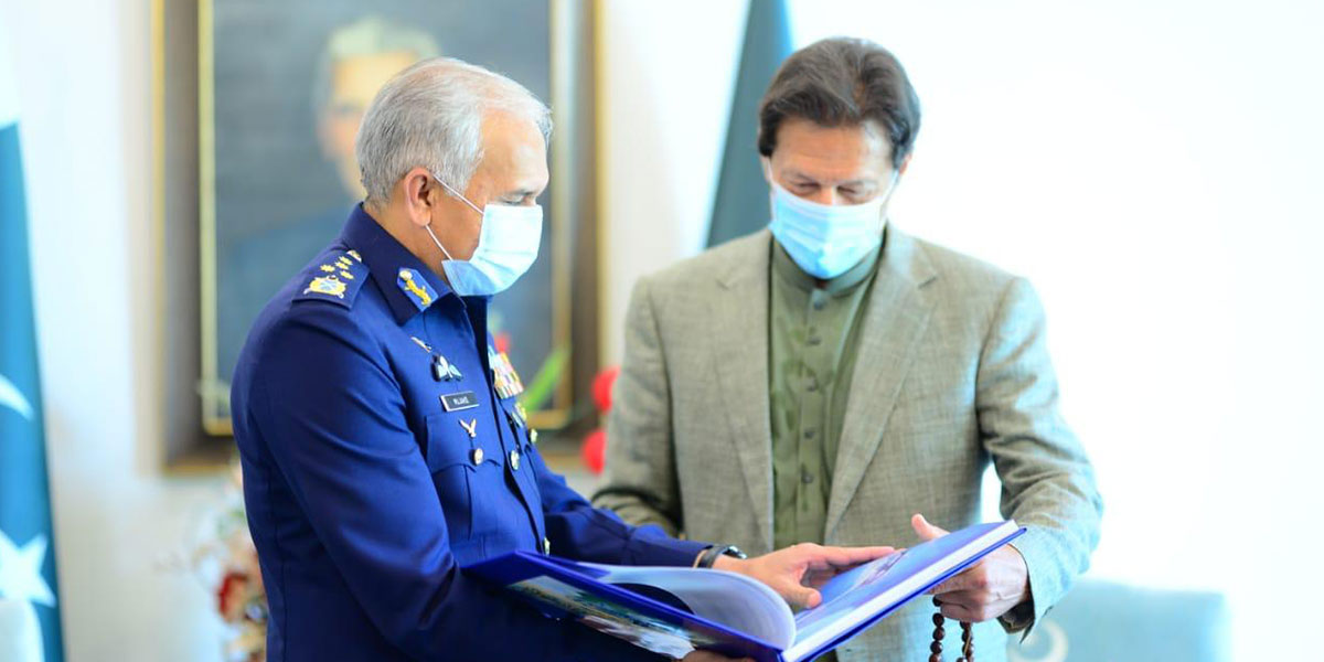 PM Imran Commends Services Of Air Chief During His Illustrious Career