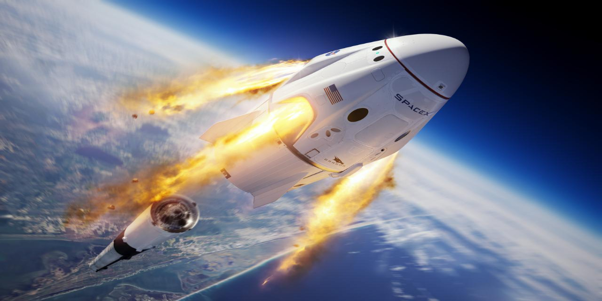 SpaceX container with four astronauts on board the International Space Station docks