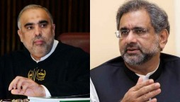 Fiery Argument Between Khaqan Abbasi and Asad Qaiser