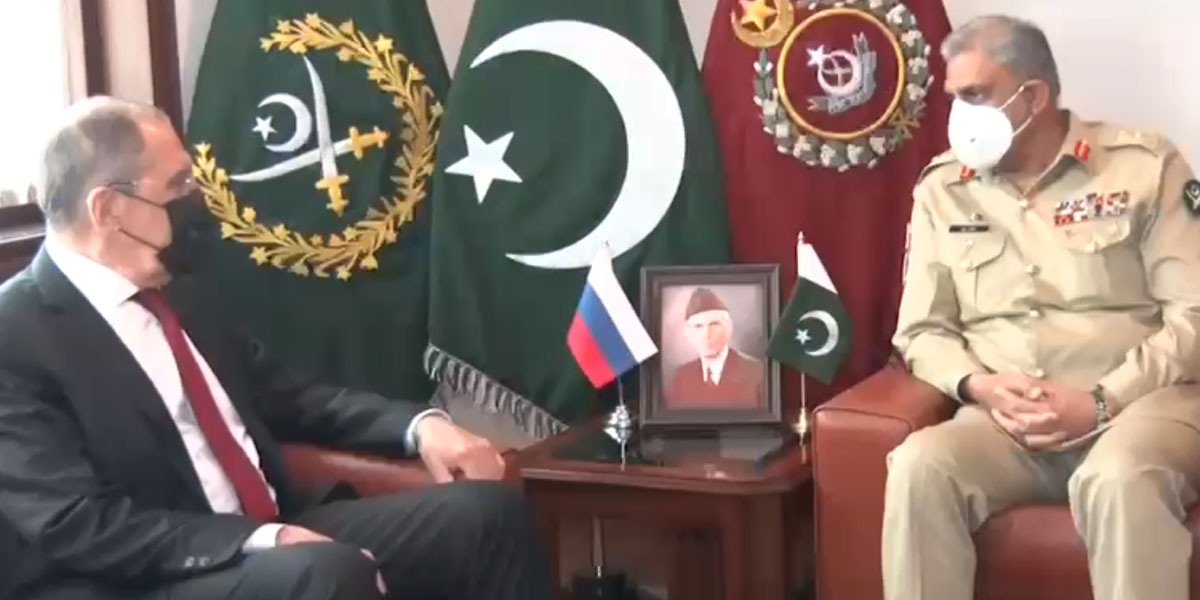 COAS Calls On Foreign Minister of Russia At GHQ