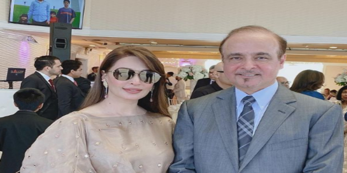 Reema Khan with husband