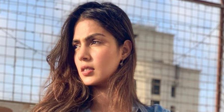 Rhea Chakraborty shows off a photo of herself while she recovers