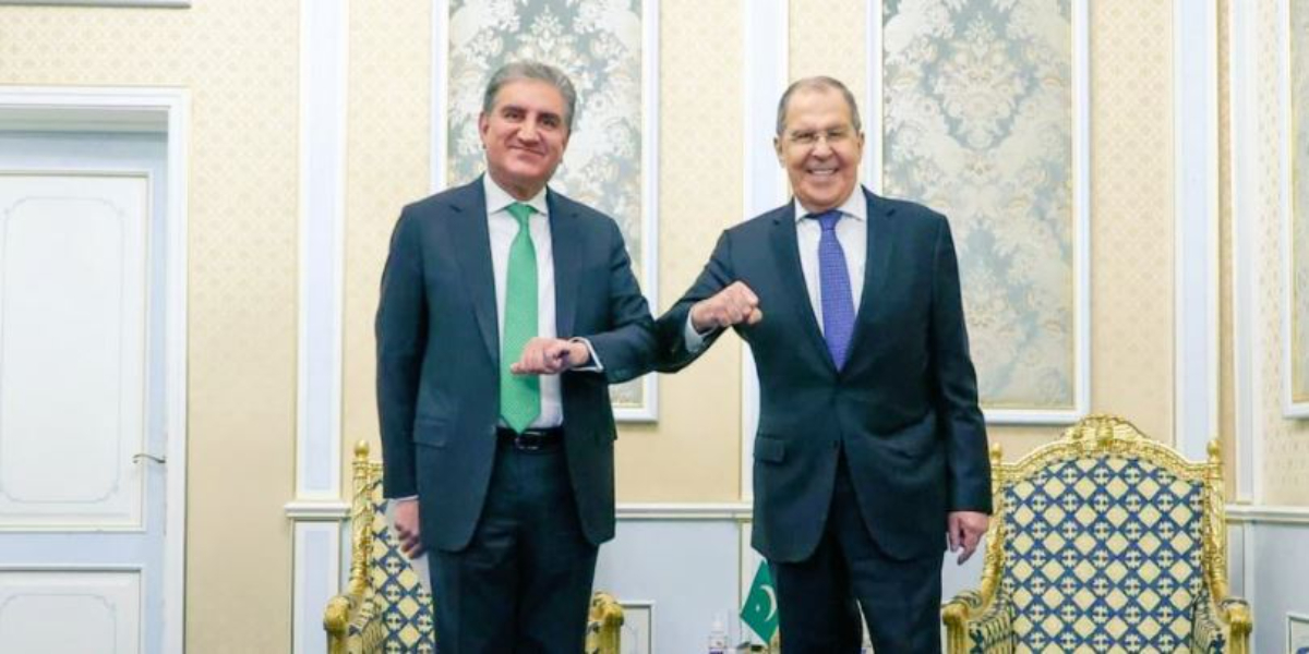 Foreign Minister Qureshi meets Russian Counterpart