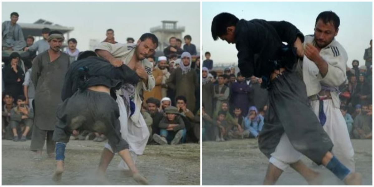 Grapple gangs: Afghan fighters seek glory on a dusty Kabul field