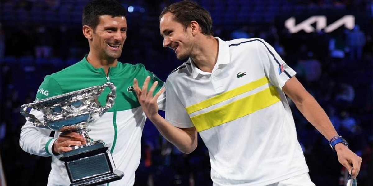 Novak Djokovic and Daniil Medvedev